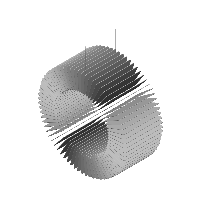 Radial Ferrite Inductor, 8mH, 1A, 15%