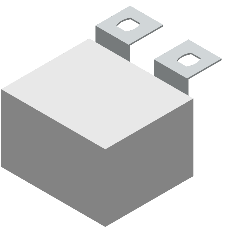 1uF 1.2kV PP Film Capacitor, 5% Tol, 3.3mR ESR, Screw Mount