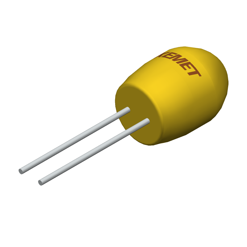 16V 33uF Tantalum Capacitor, Radial, Through Hole, 10% Tol