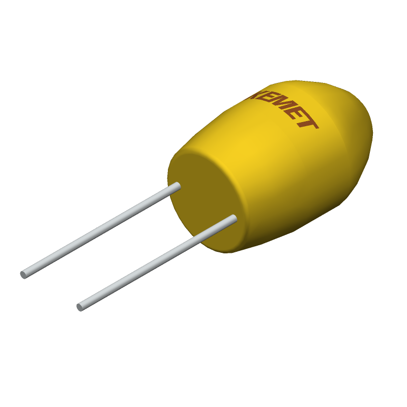 16V 68uF Tantalum Capacitor, Radial, Through Hole