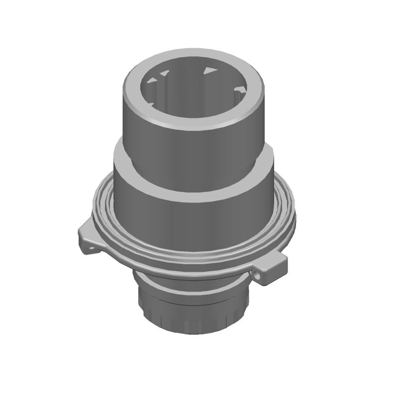 7 Pos Circular Connector, Crimp, PBT, IP67, Straight