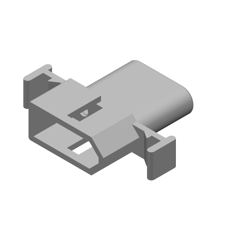 3 Pos Male Power Connector, 14A, 250V, Straight, Solder