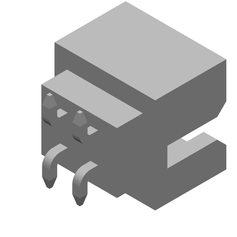 4 Pos 2 Row 2mm Pitch Male Header, Surface Mount, 2A, 125V