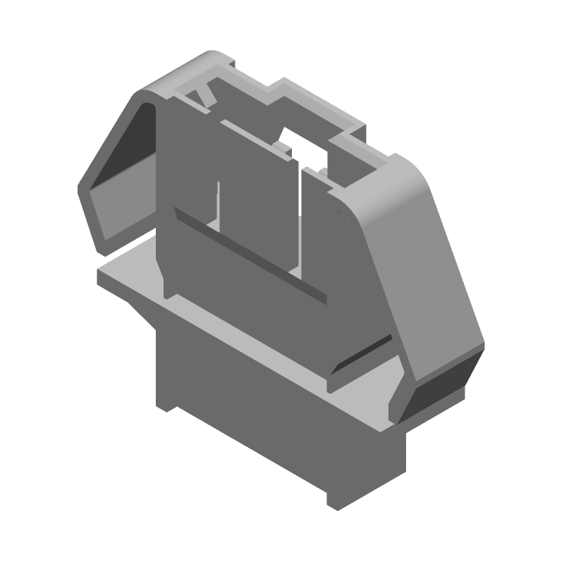 5 Pos Female Connector Shroud, 3A, Black, UL94 V-0