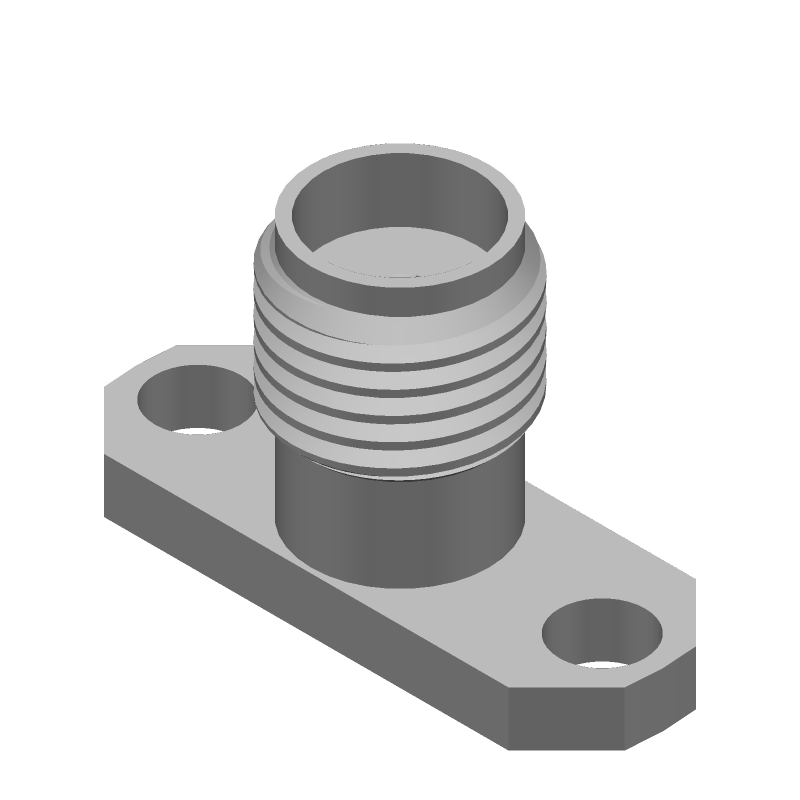 SMA Female RF Connector 18GHz 50R Straight Panel Mount Gold