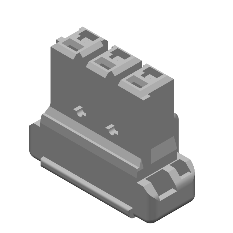3 Pos 5mm Crimp Wire Housing, Female Socket, 10A, UL94 V-0