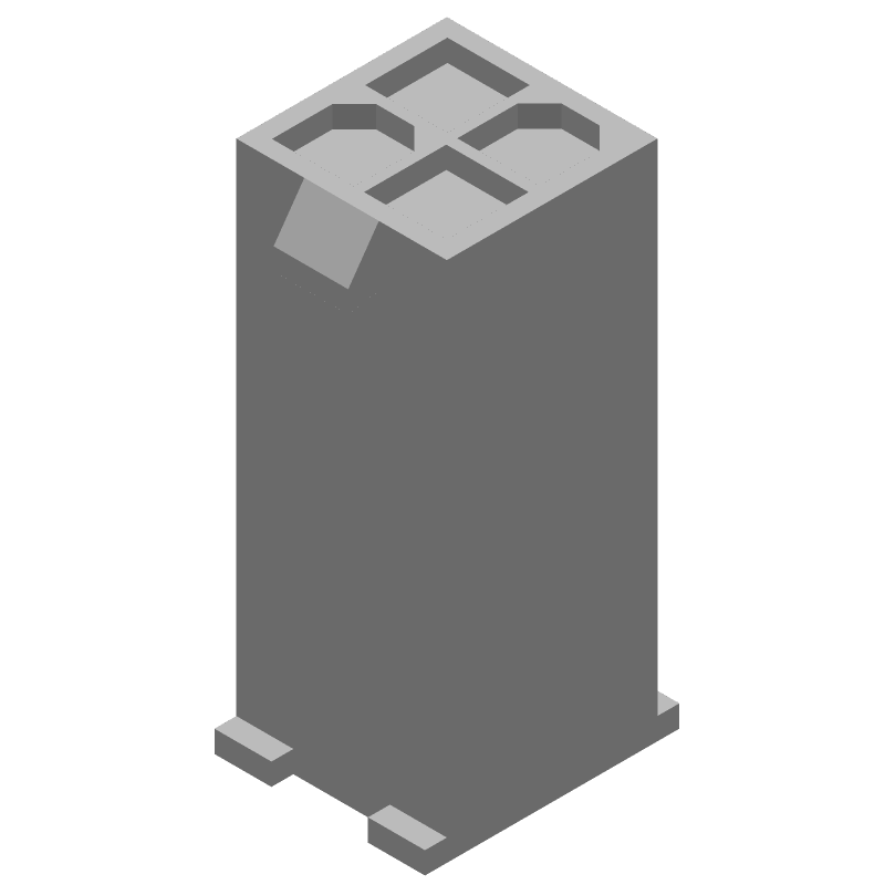 4 Pos Crimp Wire Housing, 4.2mm Pitch, 600V, UL94 V-0