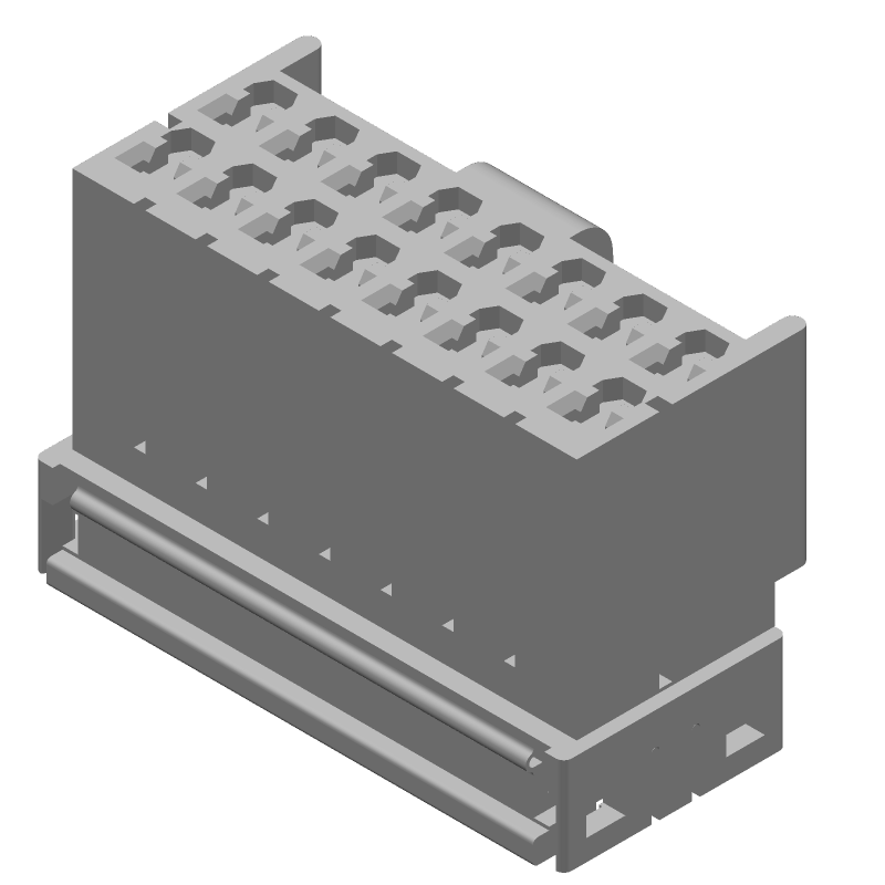 16 Pos 3.8mm Crimp Wire Housing, Female Socket, PBT, Tin