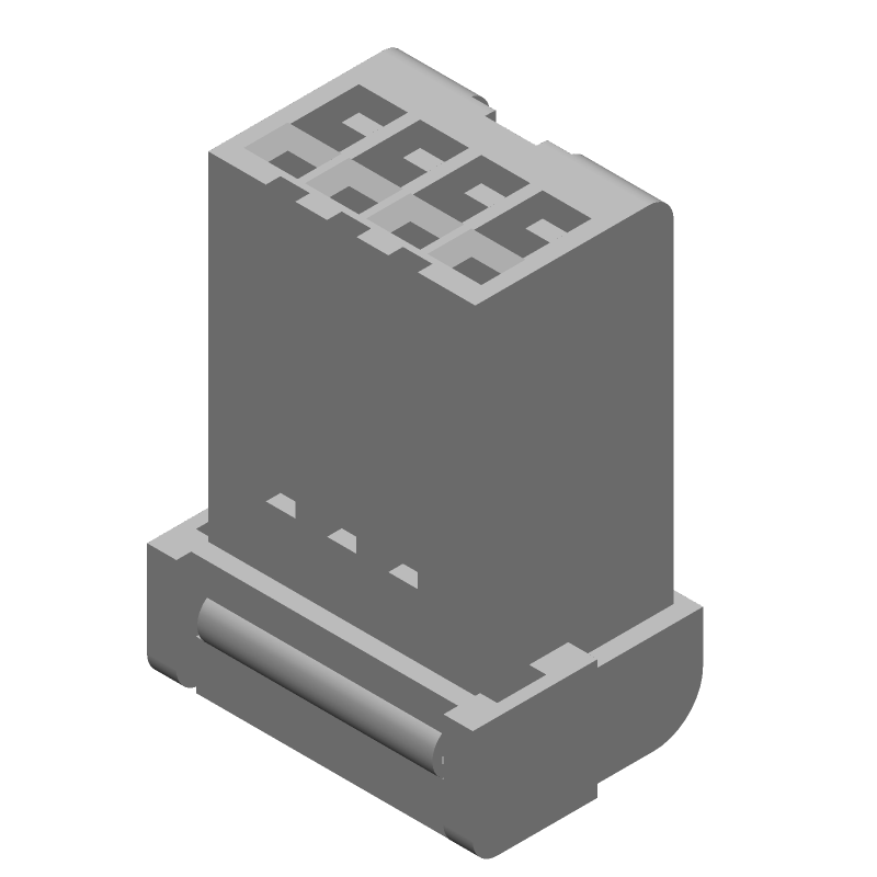 4 Pos 2.5mm Crimp Wire Housing, Female Socket, PBT, 5A