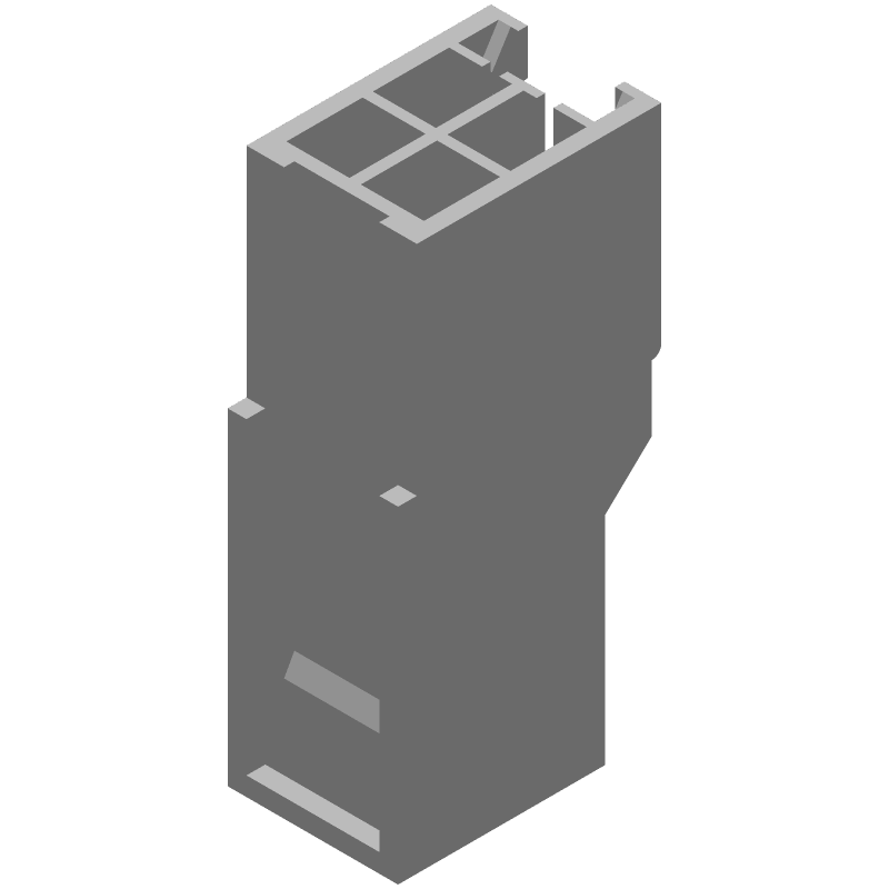 4 Pos Wire Housing, 12A, 600V, Crimp, ST, Female