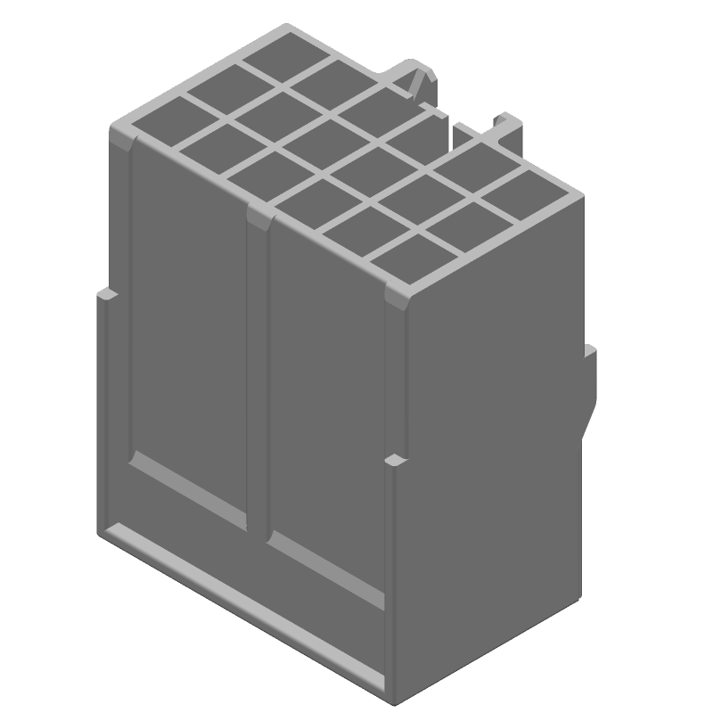 18 Pos 3.96mm Crimp Wire Housing, Female, Straight, 600V
