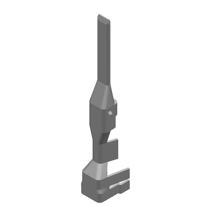 Power Contact Pin, Crimp, 14A, 22-26AWG, Tin Plated