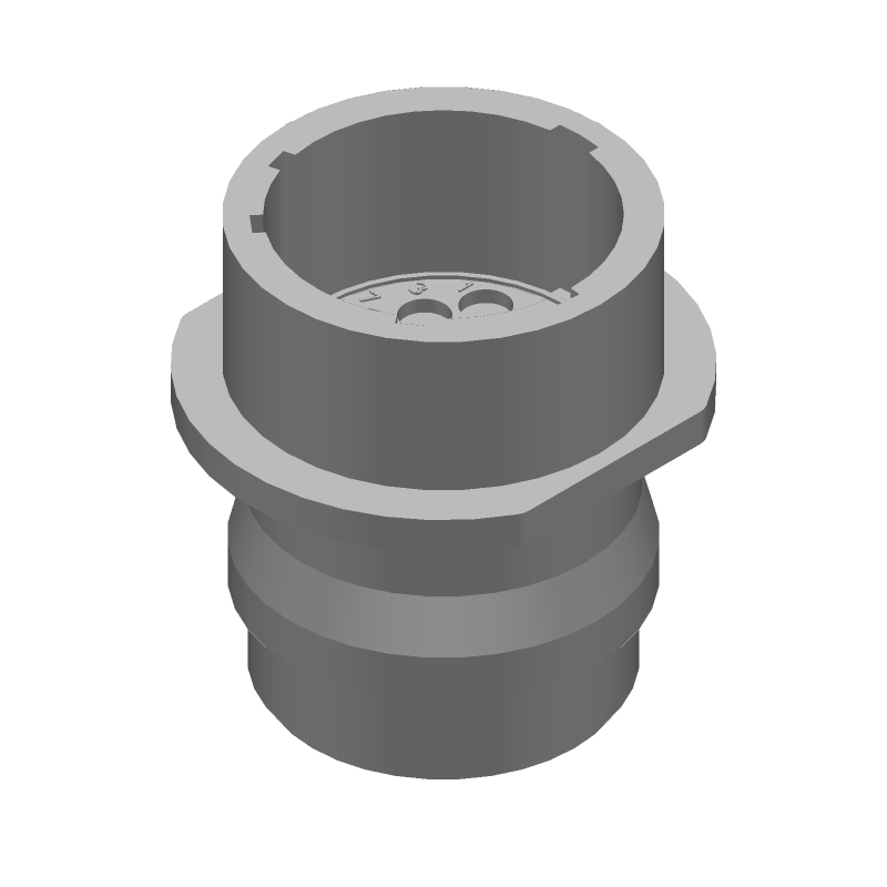 16 Pos Female Circular Connector, 13A, 600V, IP65, Nylon, Black