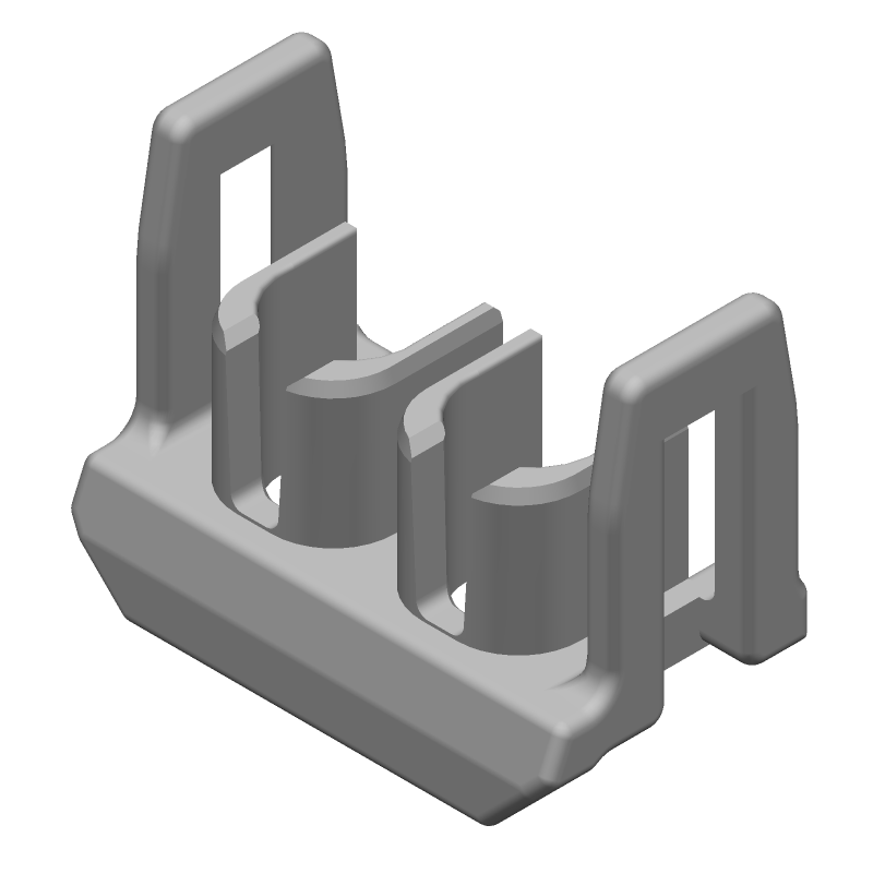 2 Pos Straight Nylon TPA Connector Accessory, 600V, 150°C, Black