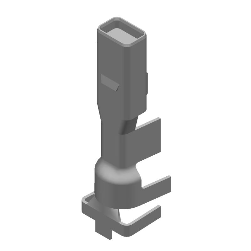 14AWG Female Crimp Contact, 12A, 600V, Tin Plated Bronze