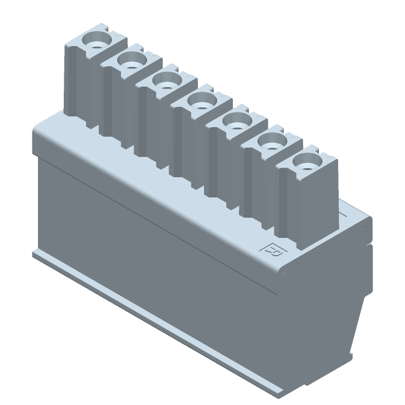 7 Pos Terminal Block, 3.81mm Pitch, 11A, 300V, ST, Cable Mount