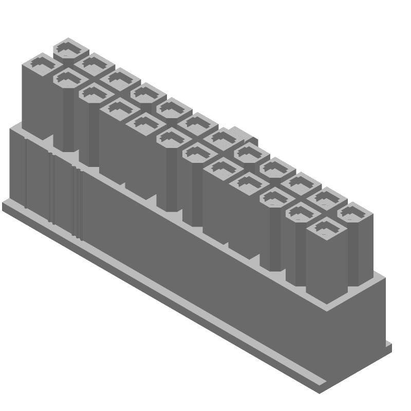24 Pos Wire Housing, 4.2mm Pitch, Female Socket, Crimp, ST, Cable Mount