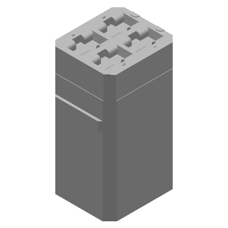 Conn Rectangular SKT 4 POS Crimp ST Cable Mount