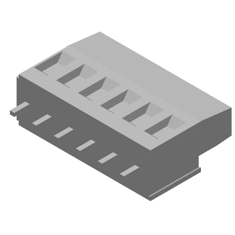 6 Pos 5mm Terminal Block, 24A, 300V, Thru-Hole, Solder