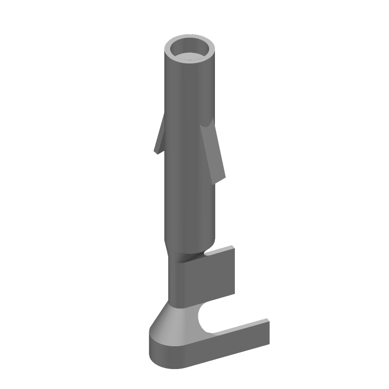 19A Female Socket Connector, 600V, Wire-to-Wire, Crimp, Tin/Bronze