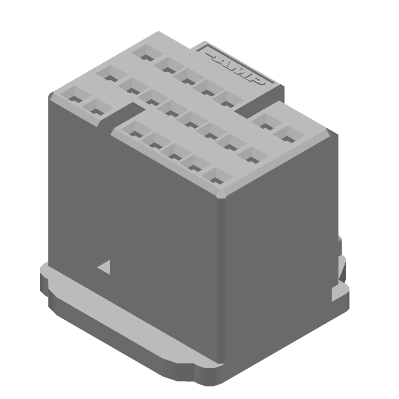 22 Pos Rectangular Connector, 2.5mm Pitch, Crimp, PBT, Straight