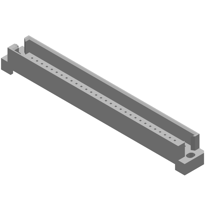 96 Pos Straight Female Connector Shroud, Gold Plating, UL94 V-0