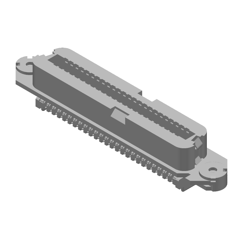 50 Pos IEEE 488 Signal Connector, Female, Straight, IDT