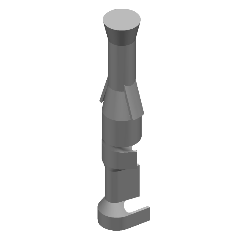 Female Power Crimp Contact, 13A, 250V, 24-18AWG, Tin Brass