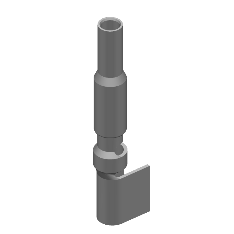 Female Power Crimp Connector, 19A, 600V, 10-12AWG, Tin/Bronze