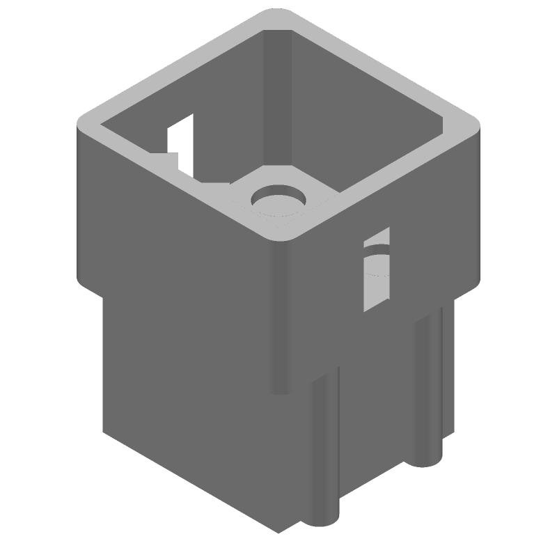 9 Pos Rectangular Connector, Wire-to-Wire, 7A, 250V, Male
