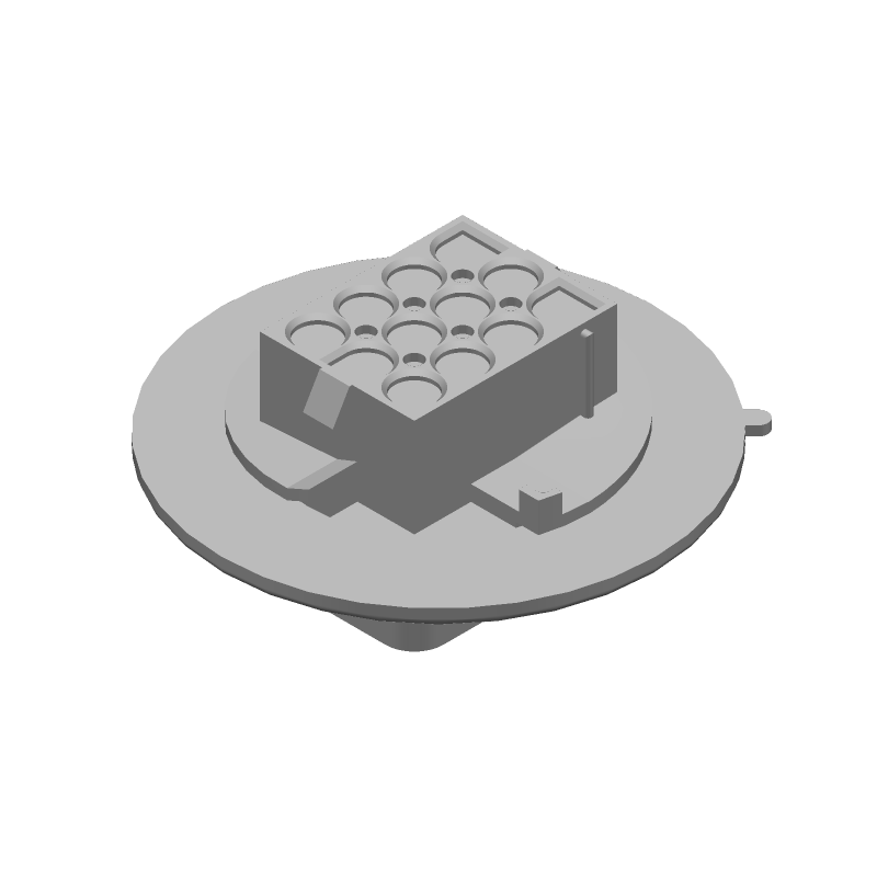 12 Pos 6.35mm Crimp Wire Housing, Female, 19A, 600V, Panel Mount