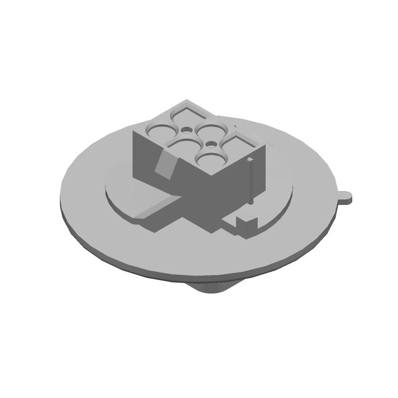 6 Pos Wire Housing, 600V, 19A, Crimp, Panel Mount, White