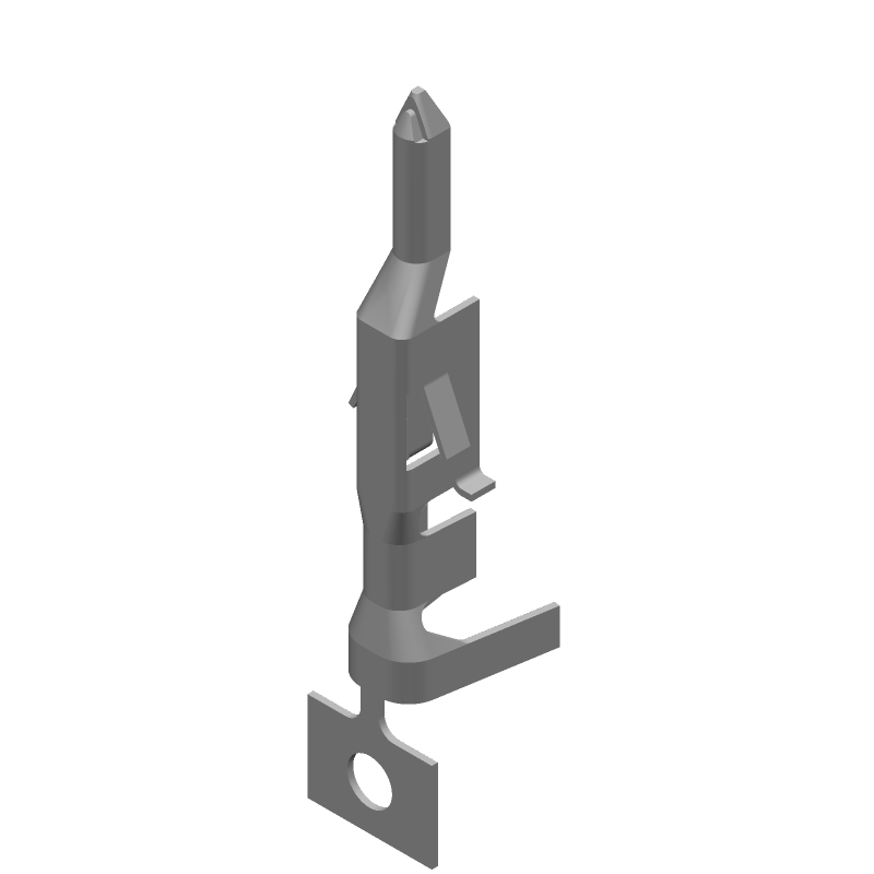 Power Contact Pin, Male, Crimp, 18-24AWG, 9A, 600V, Tin/Gold