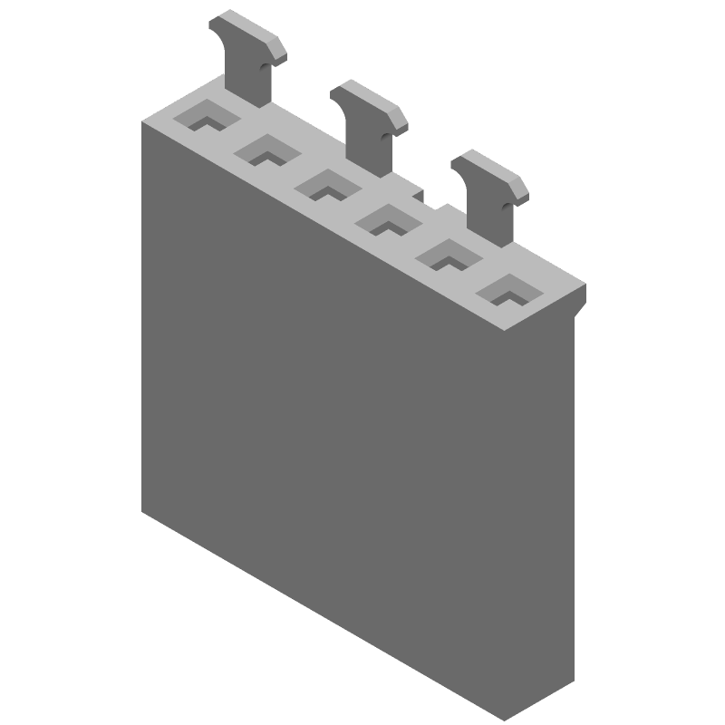 6 Pos 2.54mm Crimp Wire Housing, Receptacle, 3A, 250V, Green