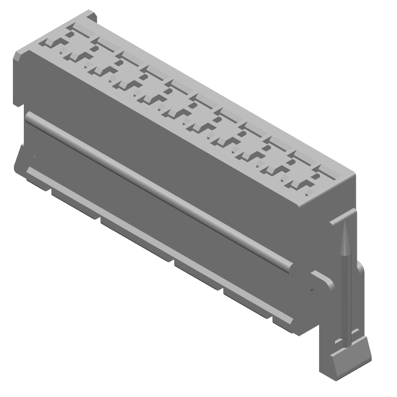22 Pos 2 Row 5mm Pitch Wire-to-Board Female Socket Connector