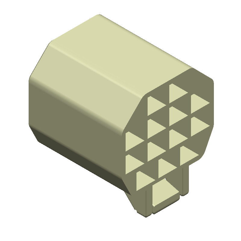 Combination Line Connector, 13 Contact(s), Female, Crimp Terminal