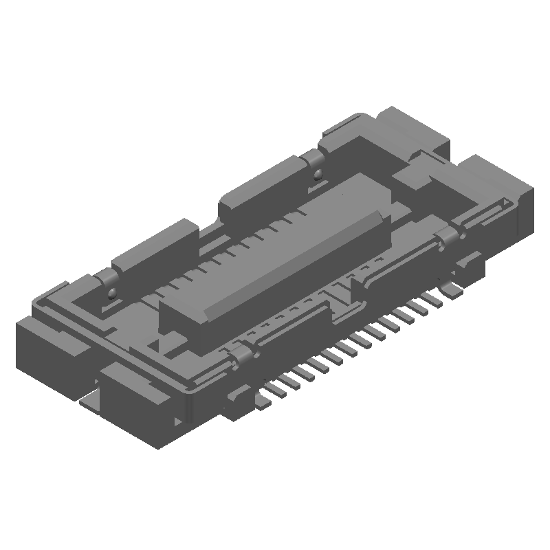 24 Pos 0.4mm Board-to-Board Header, Straight SMD, Gold Plated