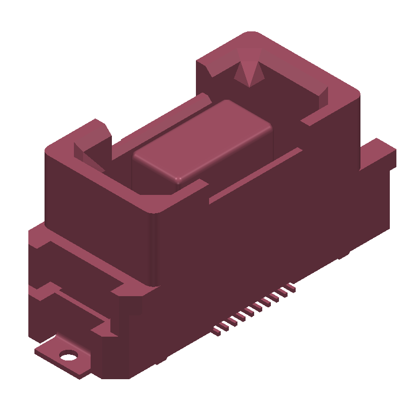 STRAIGHT RECEPTACLE 0.5 MM PITCH