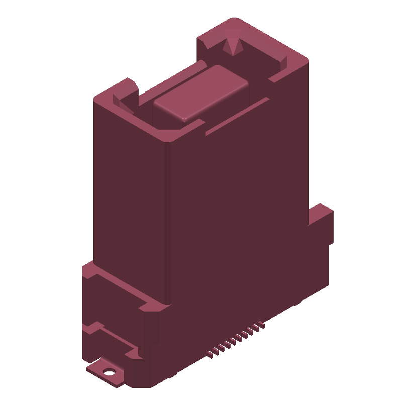 STRAIGHT RECEPTACLE 0.5 MM PITCH