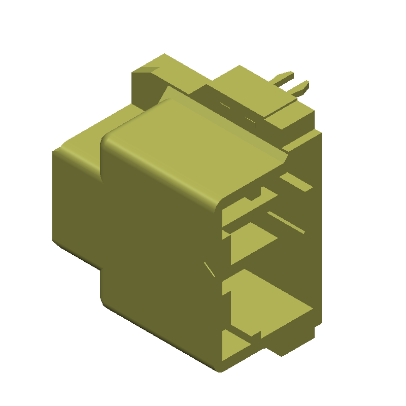 2 Pos Receptacle, 10A, 250V, 3.81mm Pitch, Gold Contacts, Right Angle