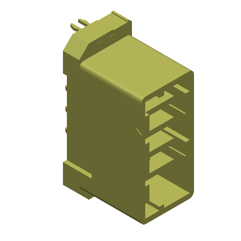 4 Pos Solder Receptacle, 3.81mm Pitch, 10A, 250V, Gold