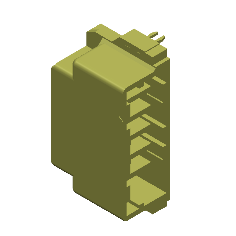 Conn Board to Board RCP 5Power POS 3.81mm Solder RA Side Entry Thru-Hole Tray