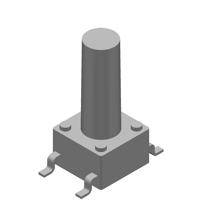 Tactile Switch SMD SPST 50mA 24VDC 2.55N White Button