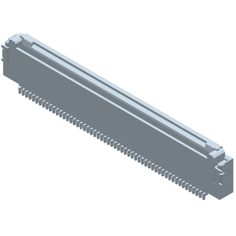 55 Pos FPC Connector, 0.5mm Pitch, RA SMD, 250V