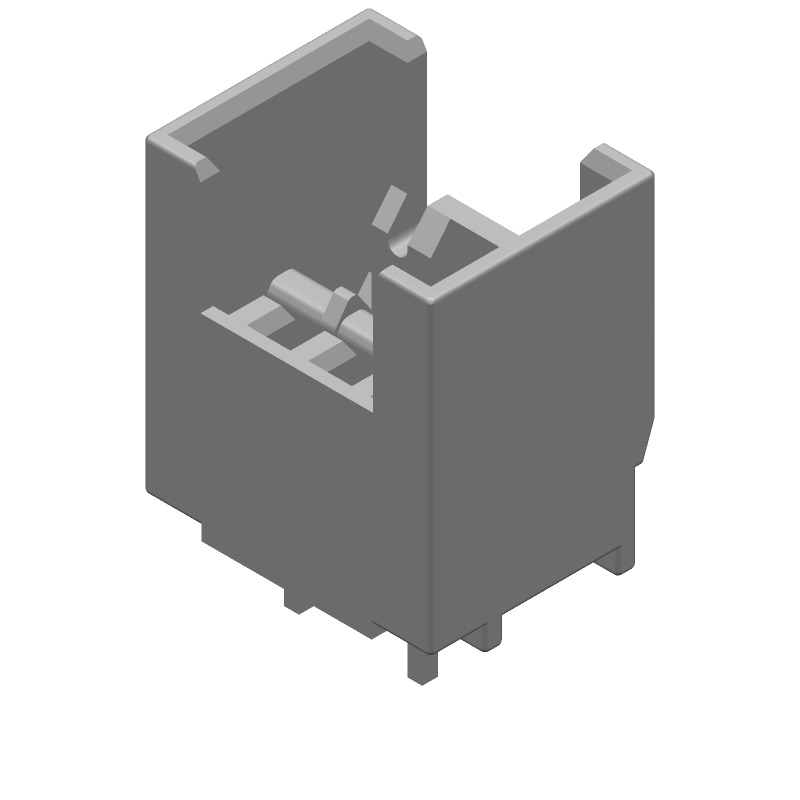 3P, 2.5mm Pitch, RAST 2.5 Tab Header, Vertical, TH