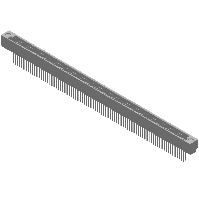 160 Pos 2.54mm Solder ST Thru-Hole Backplane Connector