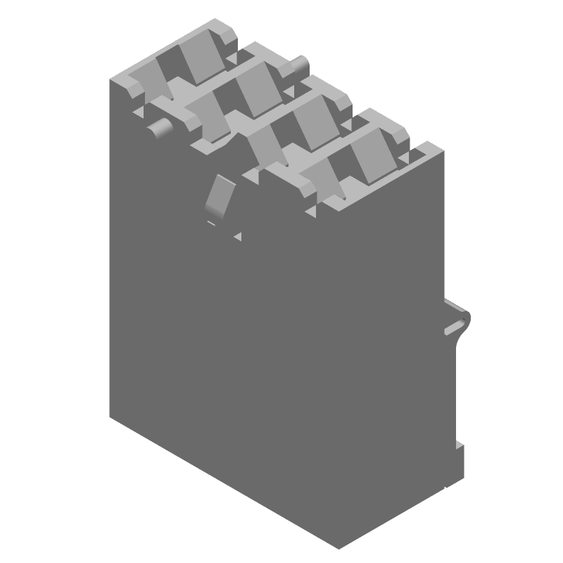 4 Pos Rectangular Connector, Female Socket, Crimp, Straight, 5mm Pitch