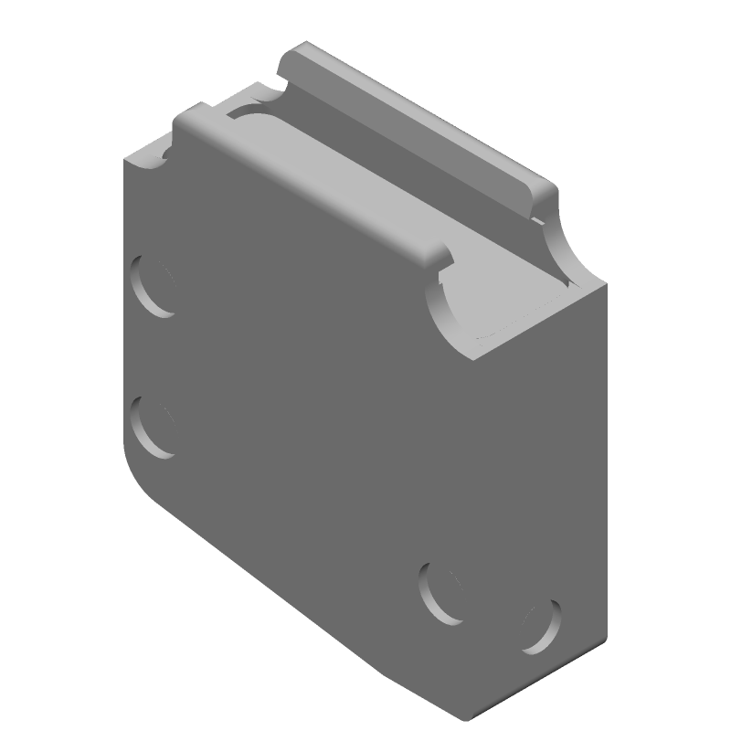Backshell/Cable Clamp 45°/180° 3 Shell Size Polypropylene