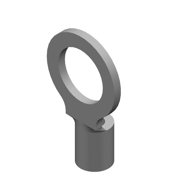 Heavy Duty Ring Terminal, Copper/Tin, 16-14AWG, M8 Stud