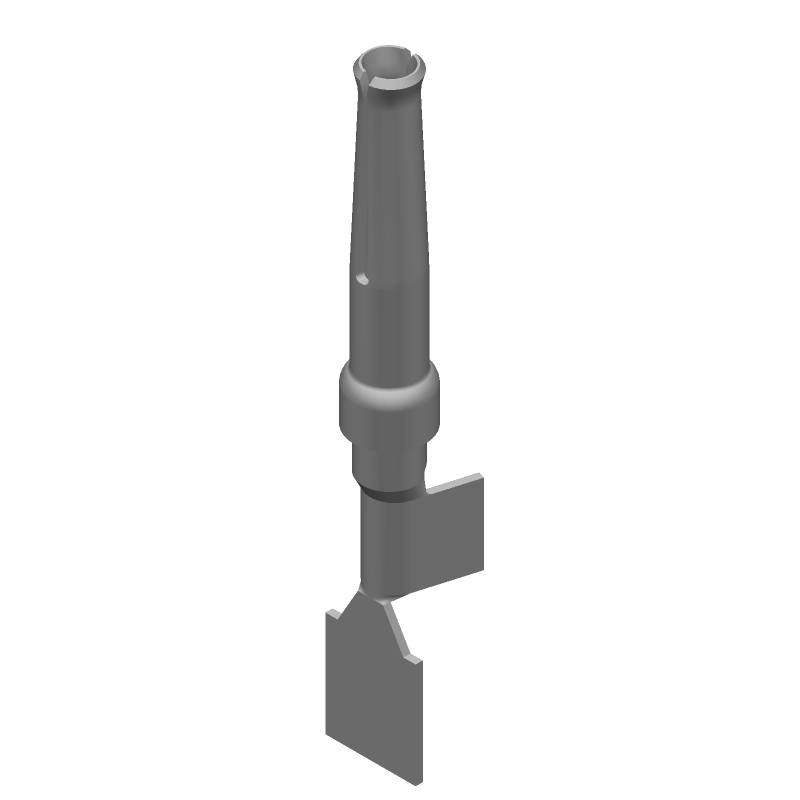 Female Crimp Signal Socket Contact, Gold Plated Bronze, 18-22AWG